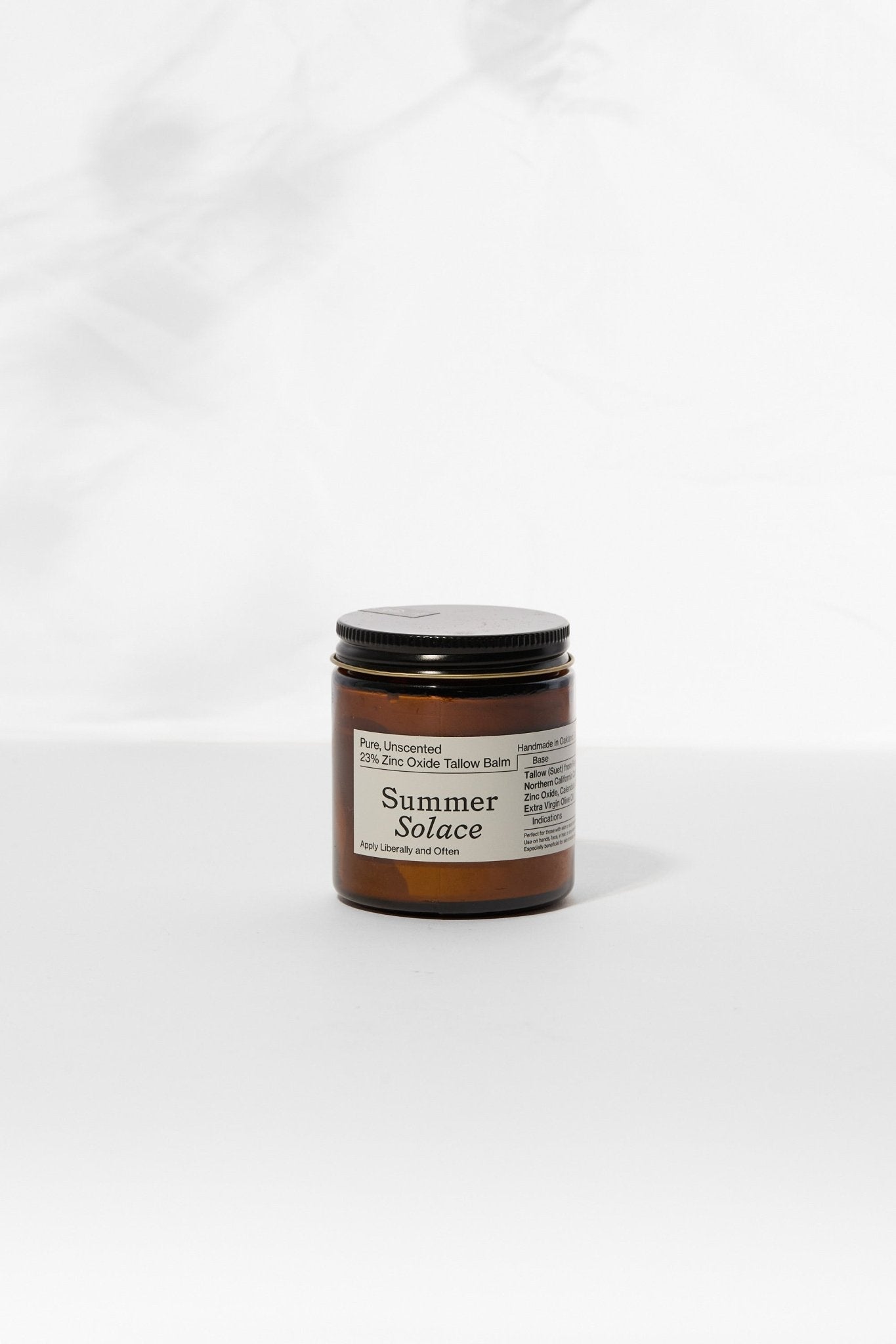 Mineral Zinc Tallow Balm • Pure Unscented • 23% Non-Nano Zinc (USP)