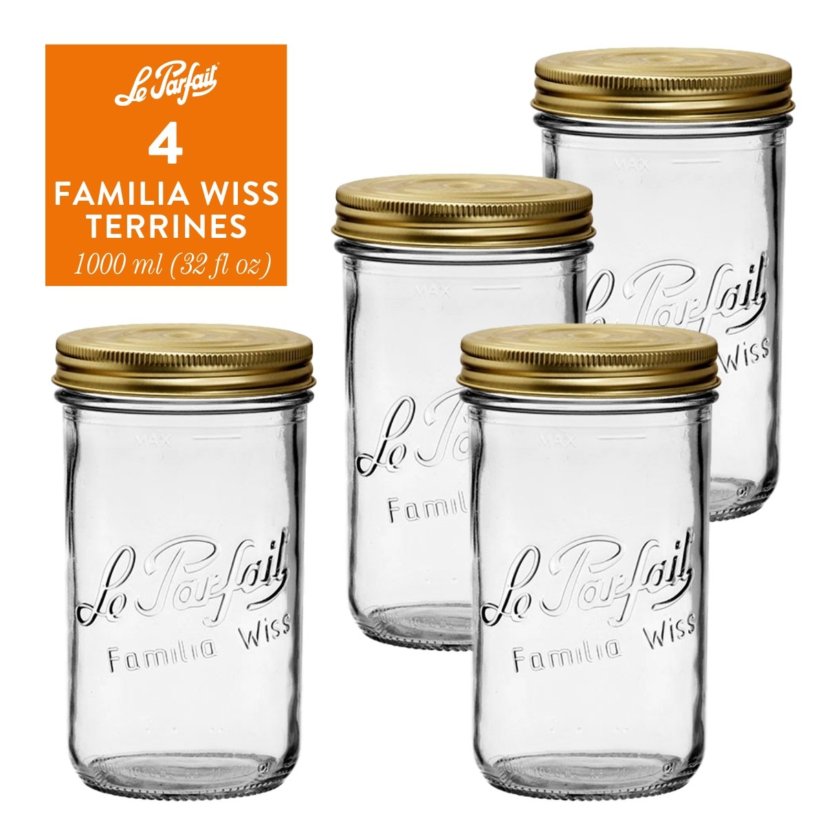 Wide Mouth Preserving Jars for Easy Home Food Storage