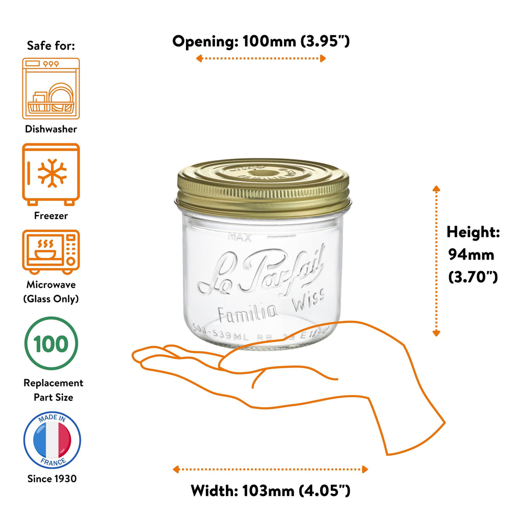 Wide Mouth Preserving Jars for Easy Home Food Storage