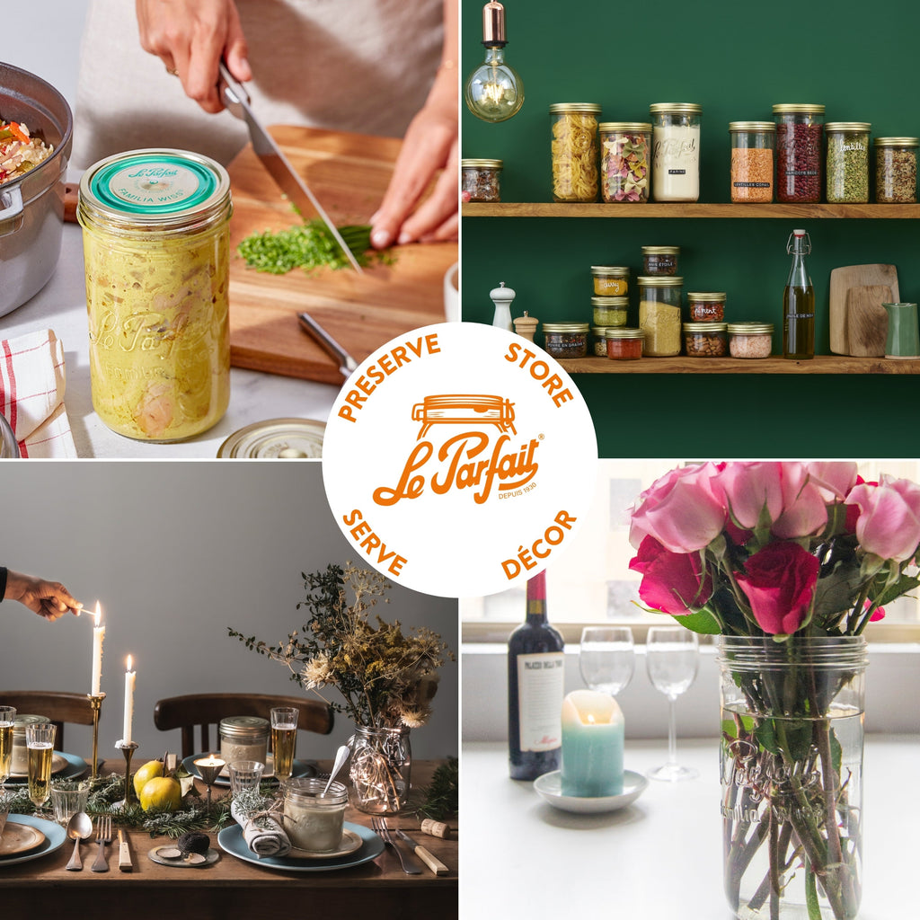 Wide Mouth Preserving Jars for Easy Home Food Storage