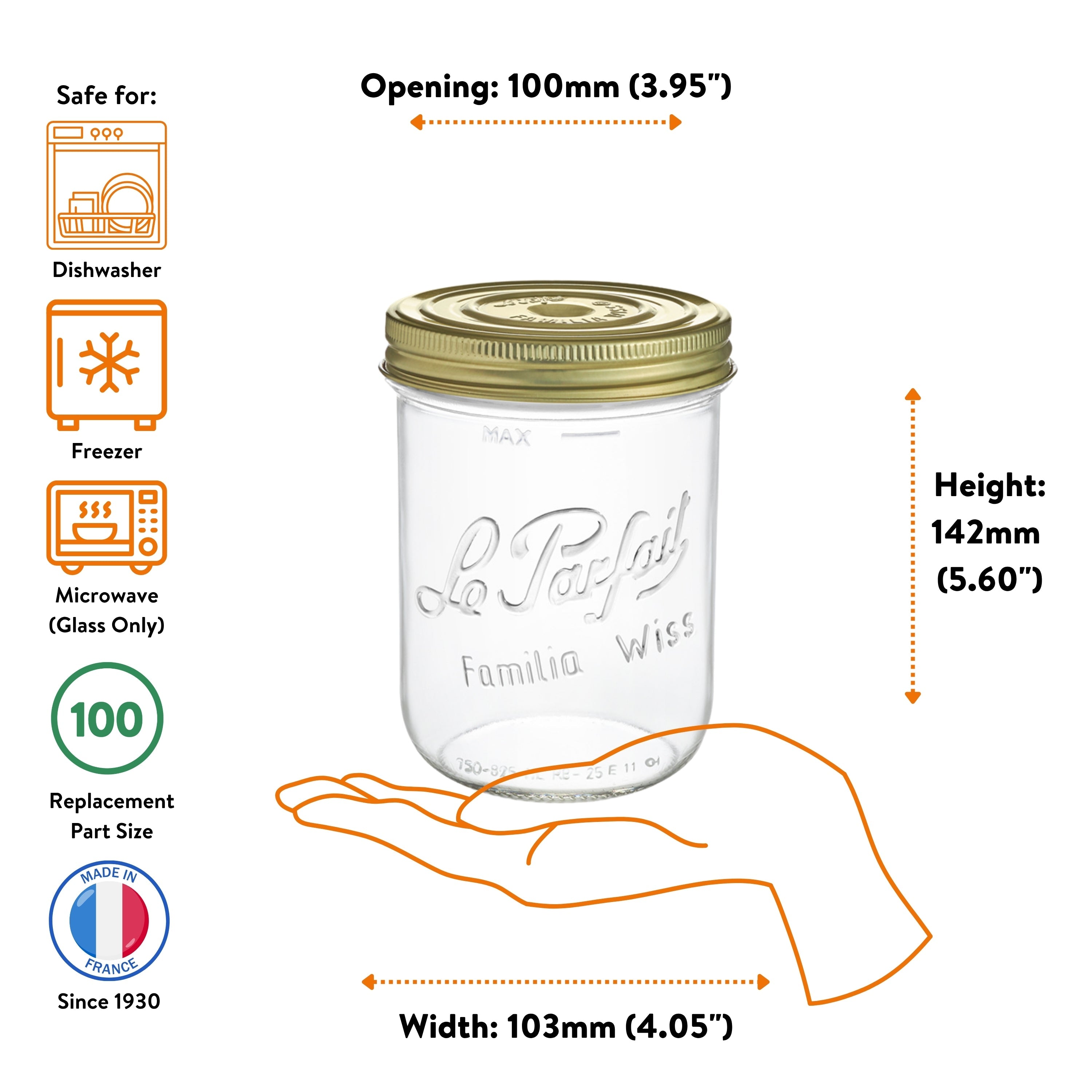 Wide Mouth Preserving Jars for Easy Home Food Storage