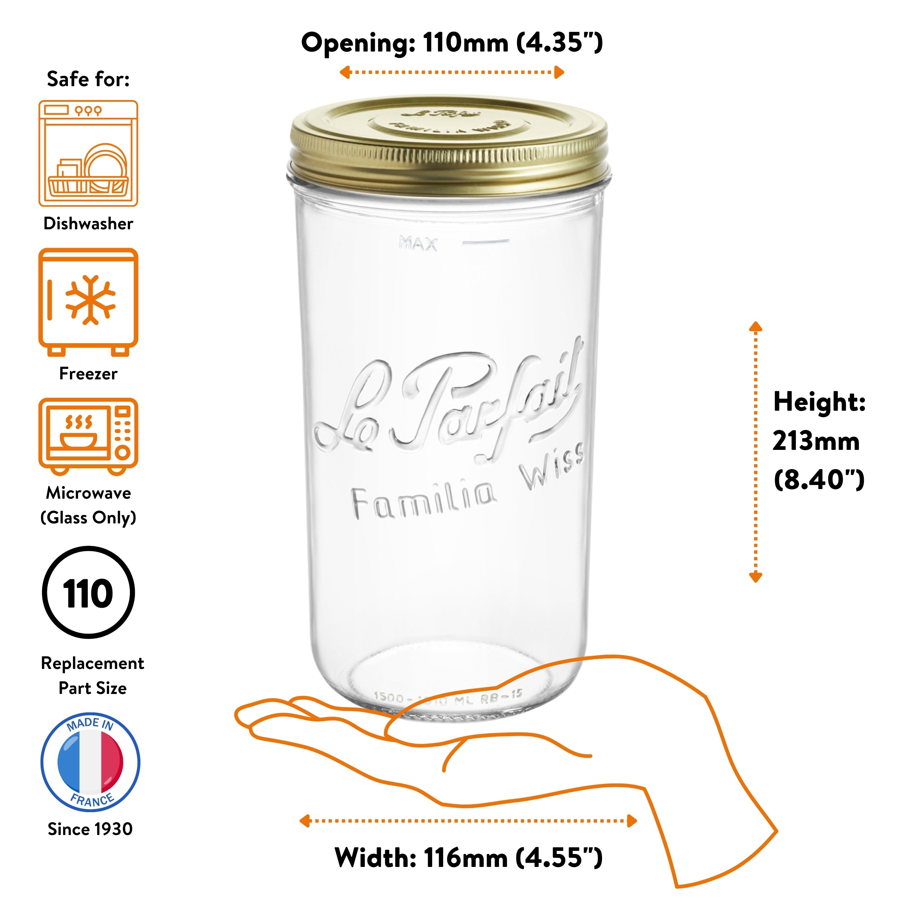 Wide Mouth Preserving Jars for Easy Home Food Storage