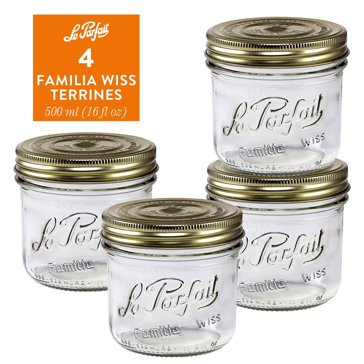 Wide Mouth Preserving Jars for Easy Home Food Storage