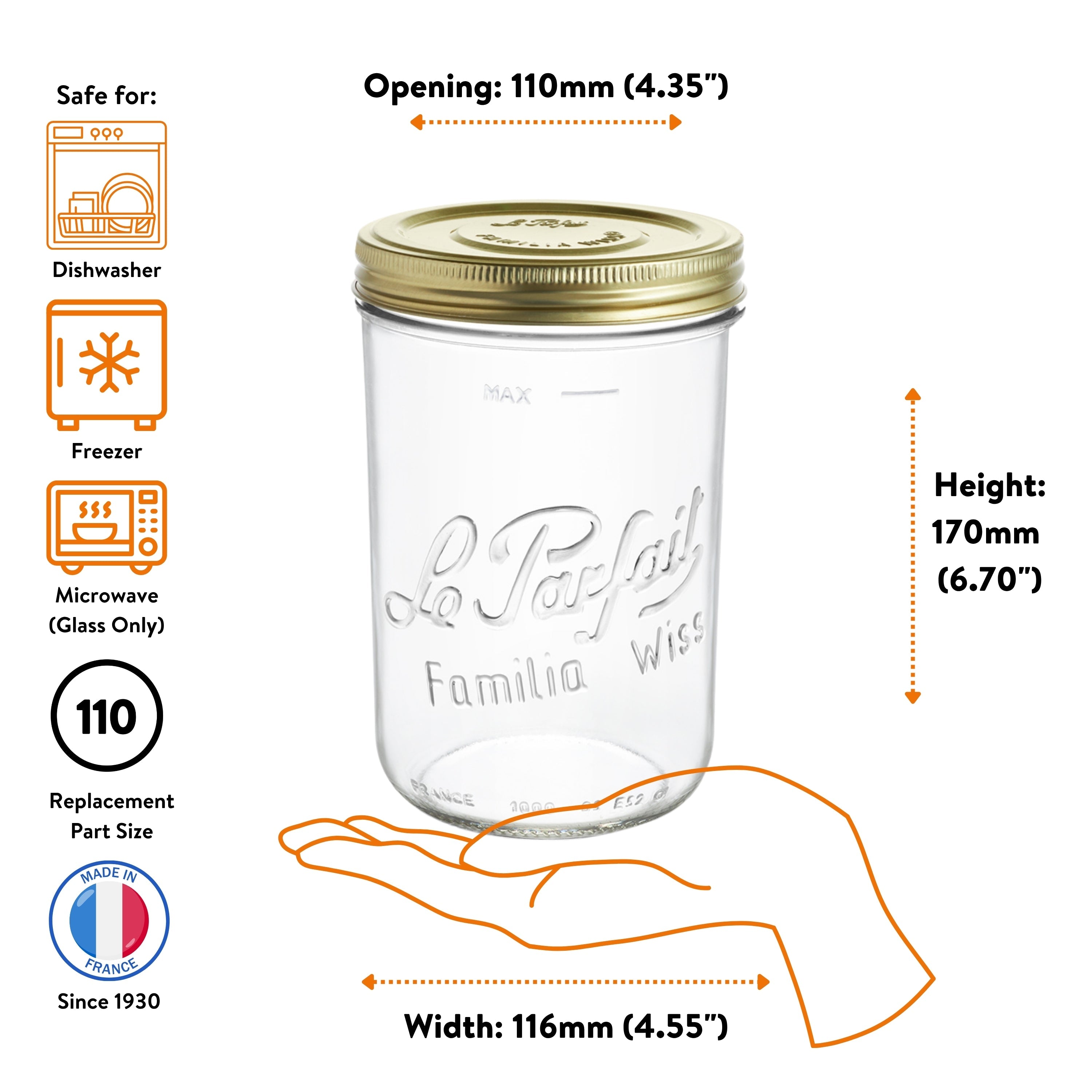 Wide Mouth Preserving Jars for Easy Home Food Storage