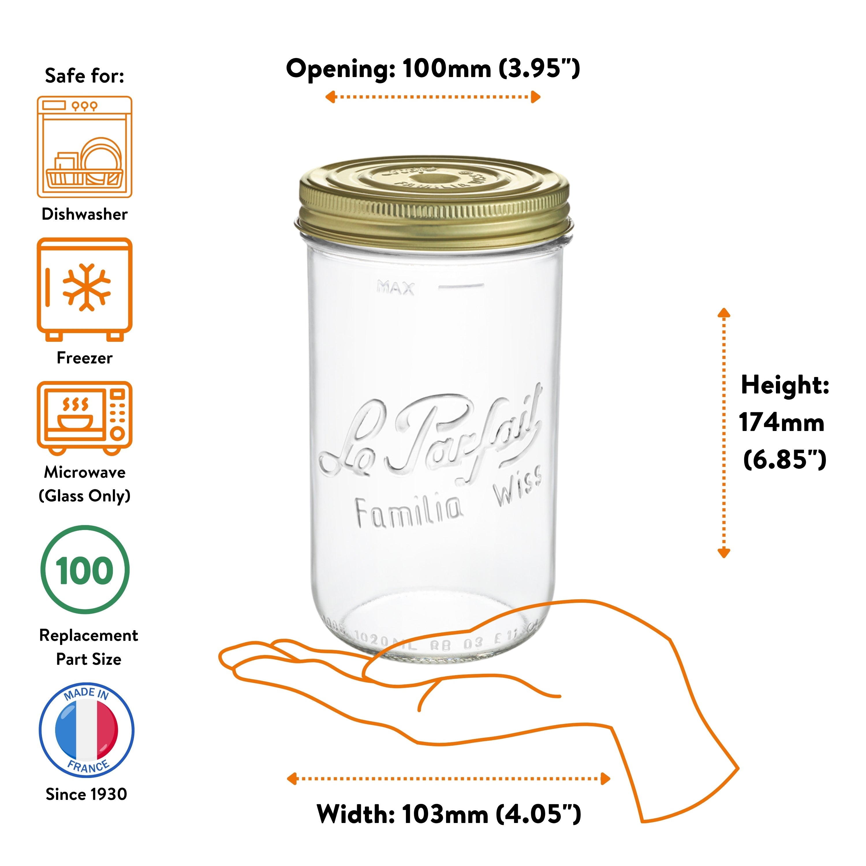 Wide Mouth Preserving Jars for Easy Home Food Storage